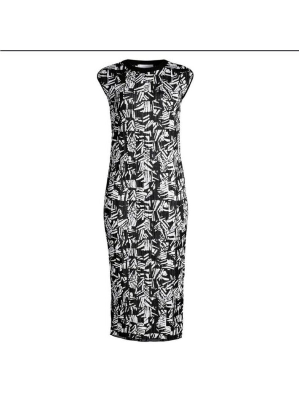 Black & White Patterned Mini Dress